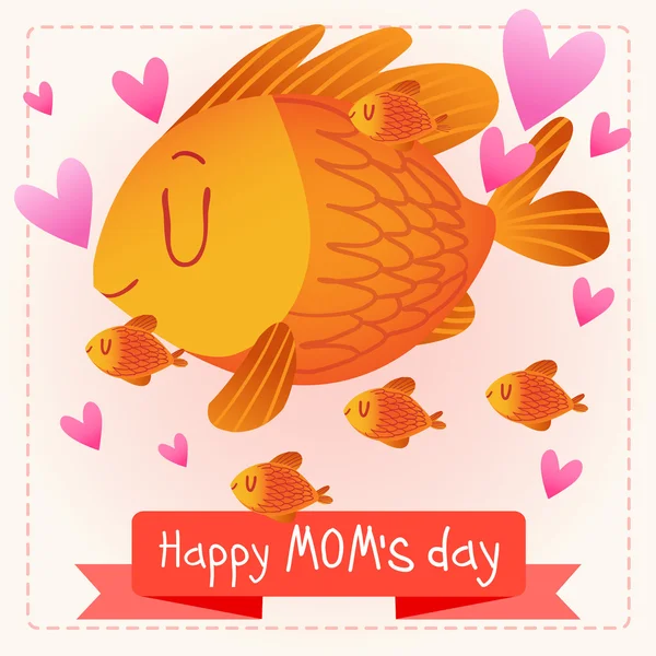 Ευτυχισμένη Ημέρα της Μητέρας. — Διανυσματικό Αρχείο