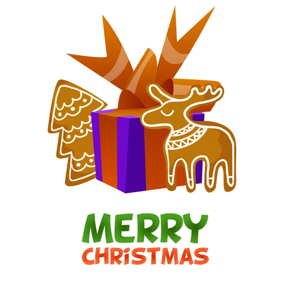 Artículos festivos de Navidad para postales . — Archivo Imágenes Vectoriales