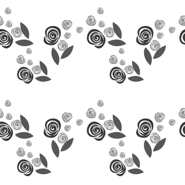 Motif floral sur un thème de mariage . — Image vectorielle