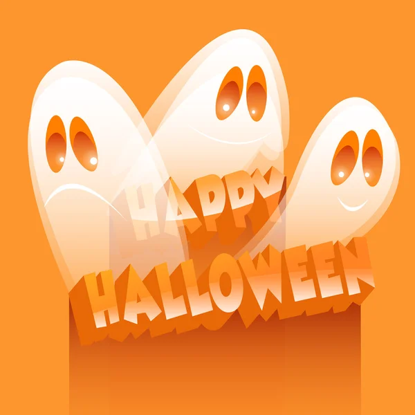 Happy Halloween привидів — стоковий вектор