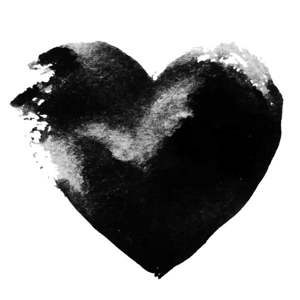 Ensemble de Valentines - Grunge fond de coeur noir — Image vectorielle