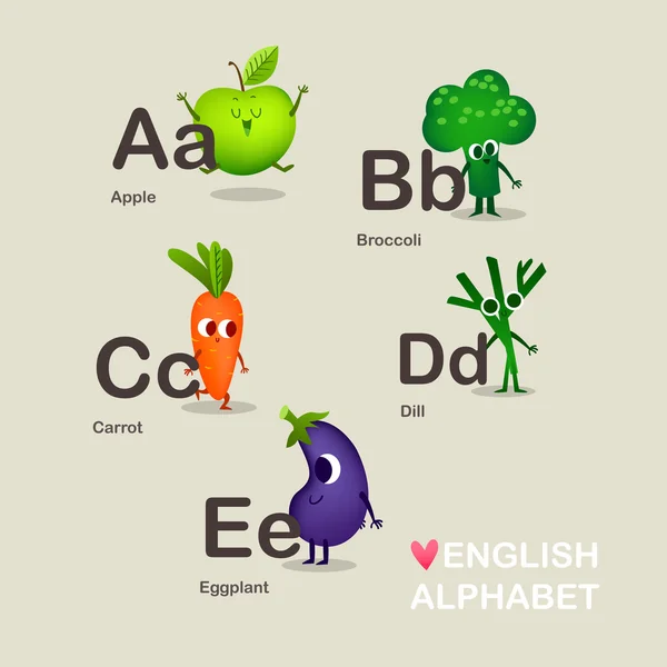 Barnens Funy alfabetet. — Stock vektor