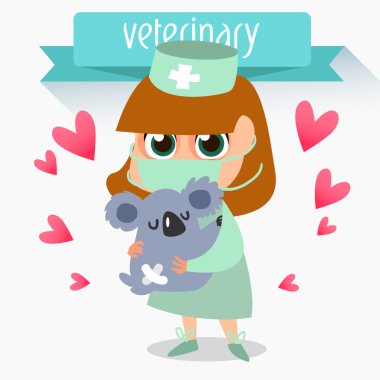 Meslek veteriner. koala tedavisinde