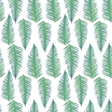 Hat sanatı Fern Dikişsiz desen bırakır