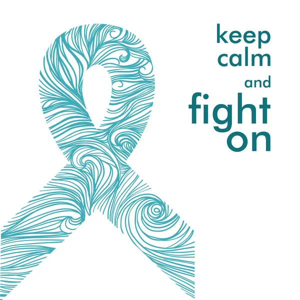 Symbole de la lutte contre le cancer — Image vectorielle