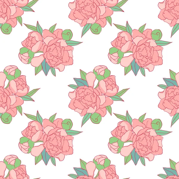 Modèle floral sans couture — Image vectorielle