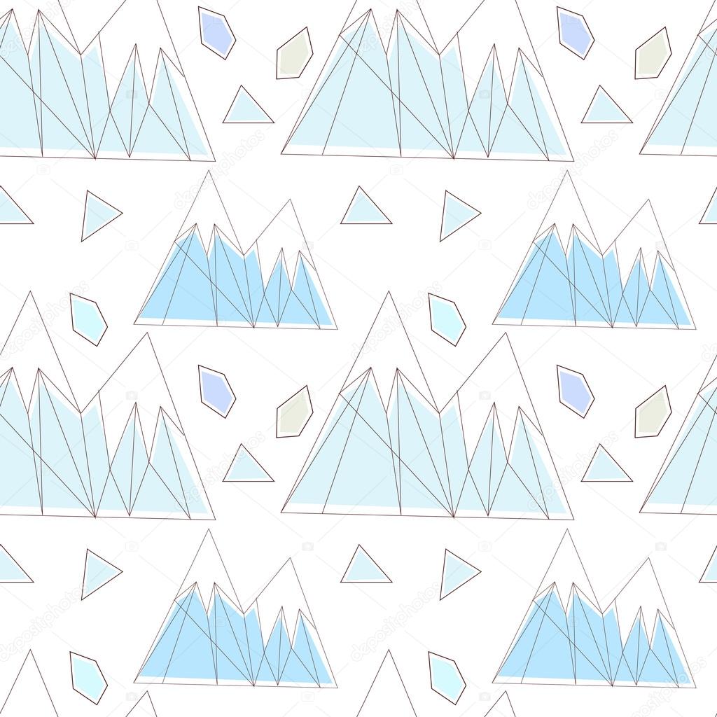 abstract geometric background with mountains