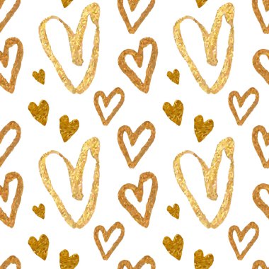 Abstract background with hearts clipart