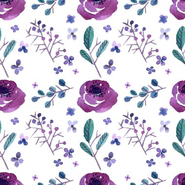 Çiçekli ve bitkili desen