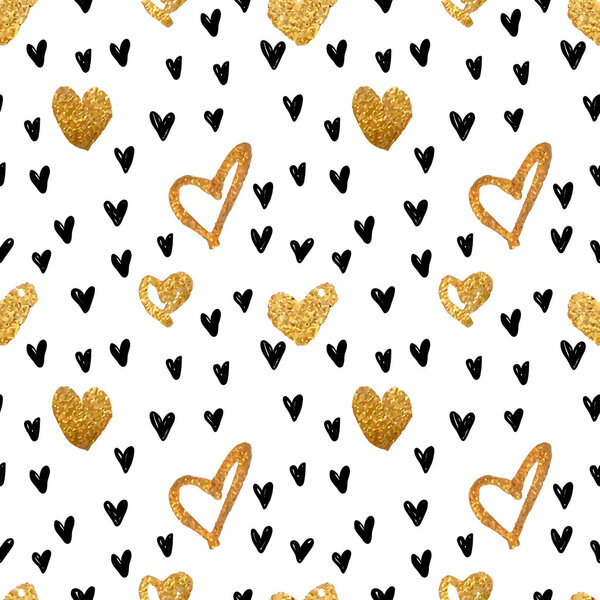 Abstract background with hearts