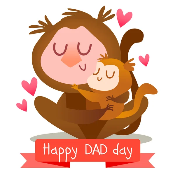 Happy Father's day card — Stock Vector