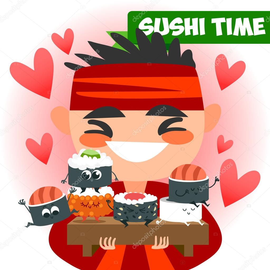 Funny Chinese chef in kimono. Stock Vector Image by ©Katya_Bra 76775731
