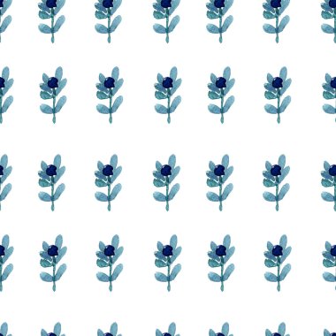 Suluboya çiçek deseni