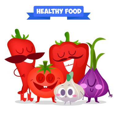 şirin sebze kümesi.