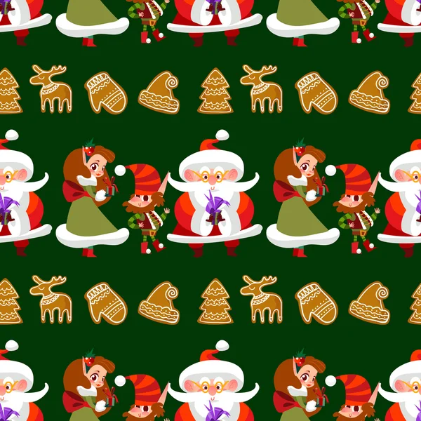 Pattern in Christmas style — Stock Vector