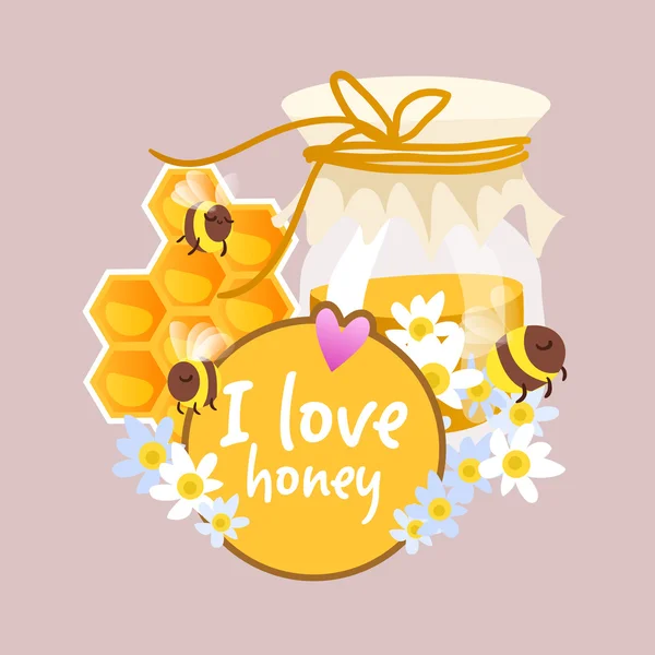养蜂场养蜂人框架 — 图库矢量图片