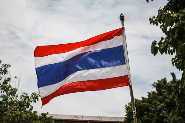 Vue rapprochée du drapeau thaïlandais — Photo