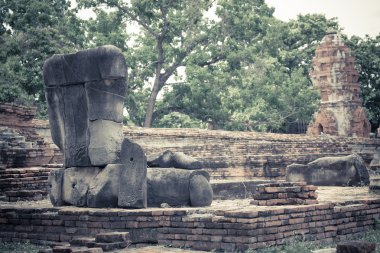 Tayland 'daki antik Buda heykeli