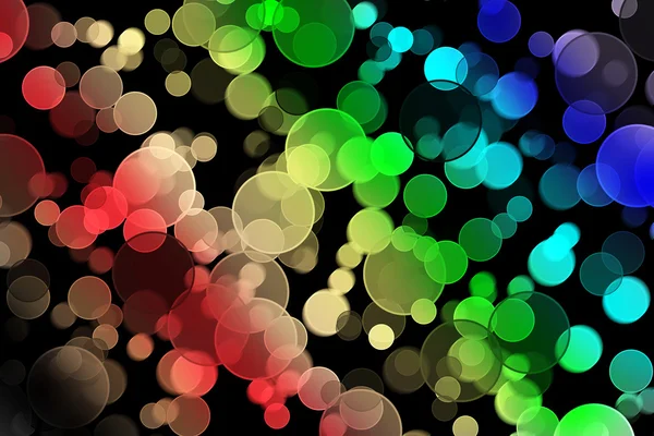 Bokeh kleur zwarte achtergrond concept — Stockfoto