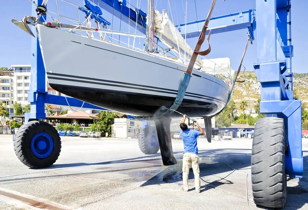 Yacht Service Dans Yacht Marine Photo De Stock