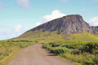 Paskalya Adası - Ahu Ranu Raku görünümünü