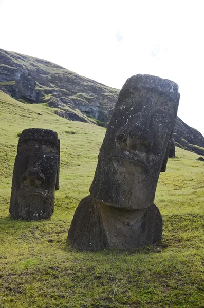 Posągi Moai — Zdjęcie stockowe