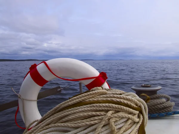 Lifebuoy and Winch — Stock Photo, Image