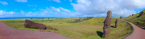 Ilha de Páscoa Ahu Ranu Raku — Fotografia de Stock