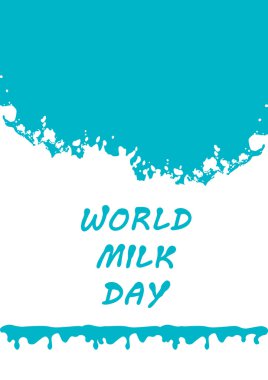 Dünya süt günü arka plan