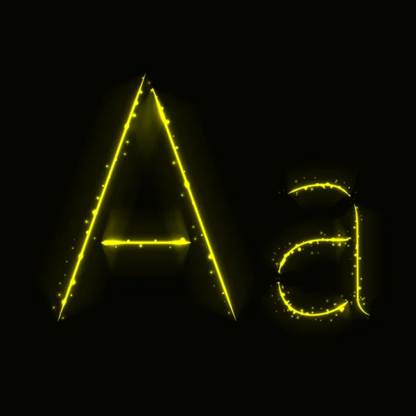 Lettres alphabétiques des lumières — Image vectorielle