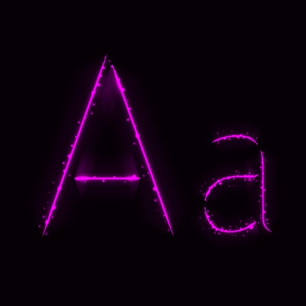 Işıkların alfabesi harfleri — Stok Vektör