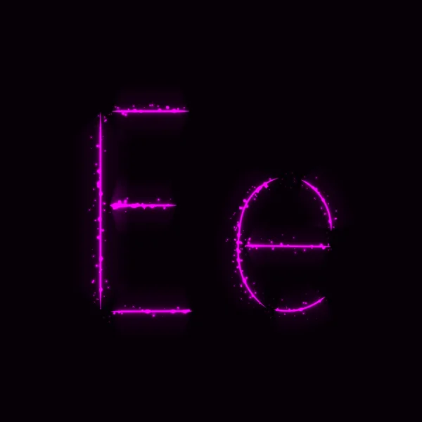 Letras del alfabeto de luces — Vector de stock