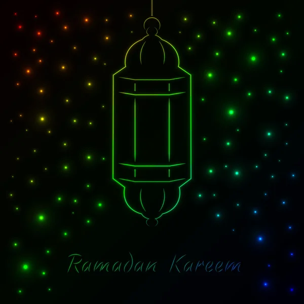 Ραμαζάνι Kareem αχνής απεικόνισης — Διανυσματικό Αρχείο