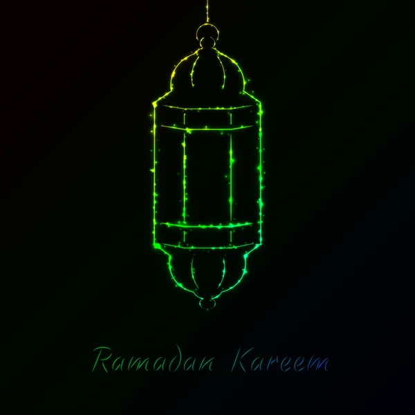 Ramadan Kareem könnyű illusztráció — Stock Vector