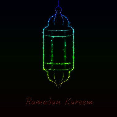 Ramazan Kareem ışık şekil