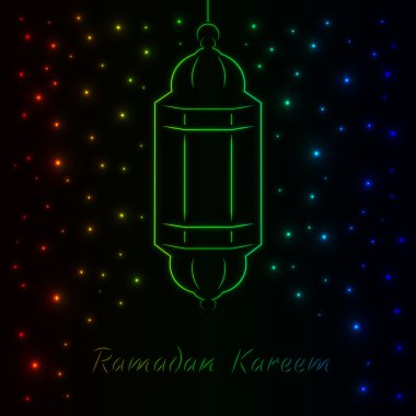 Ramazan Kareem ışık şekil
