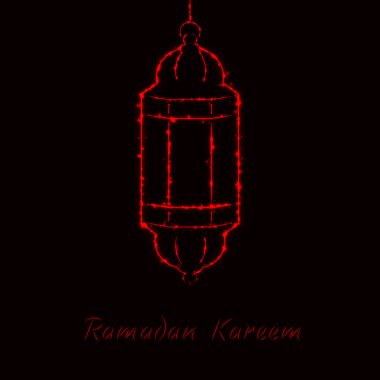 Ramazan Kareem ışık şekil