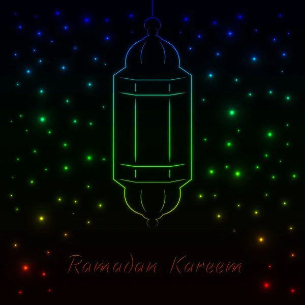 Ramadan Kareem könnyű illusztráció — Stock Vector