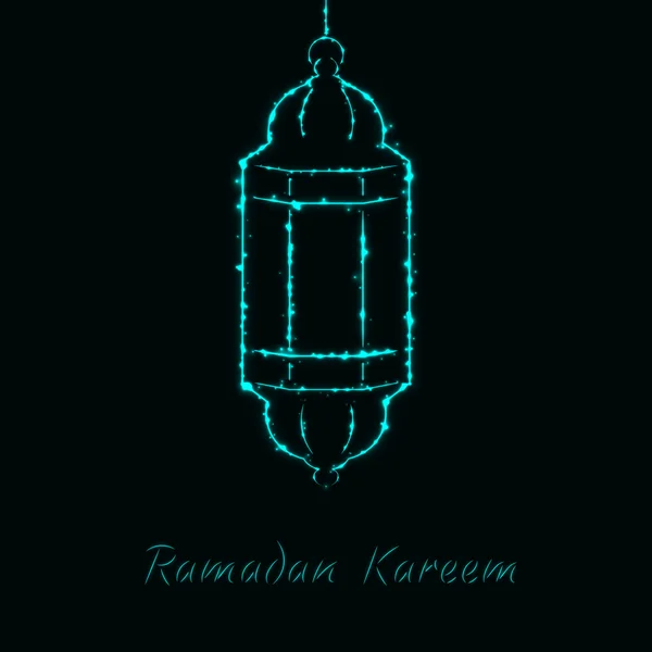 Illustration de lumière Ramadan Kareem — Image vectorielle