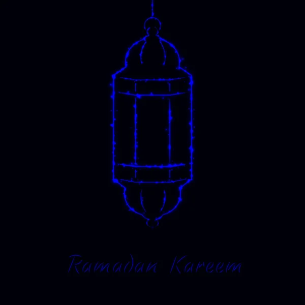 Ramadán Kareem ilustración de la luz — Vector de stock