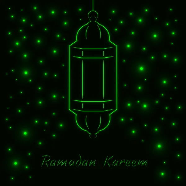 Ramadan Kareem ilustração de luz — Vetor de Stock
