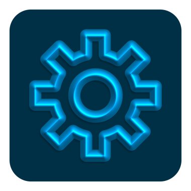 3D çizgi Neon Web simgesi