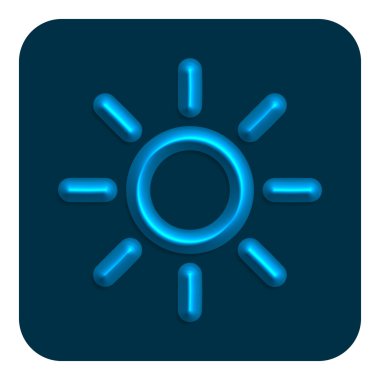 3D çizgi Neon Web simgesi