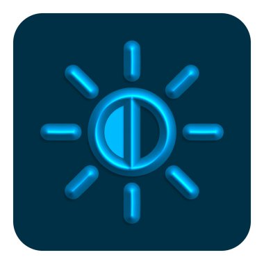 3D çizgi Neon Web simgesi