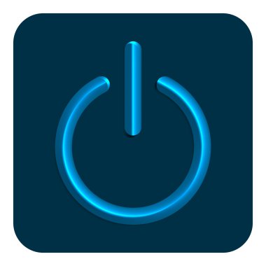 3D çizgi Neon Web simgesi