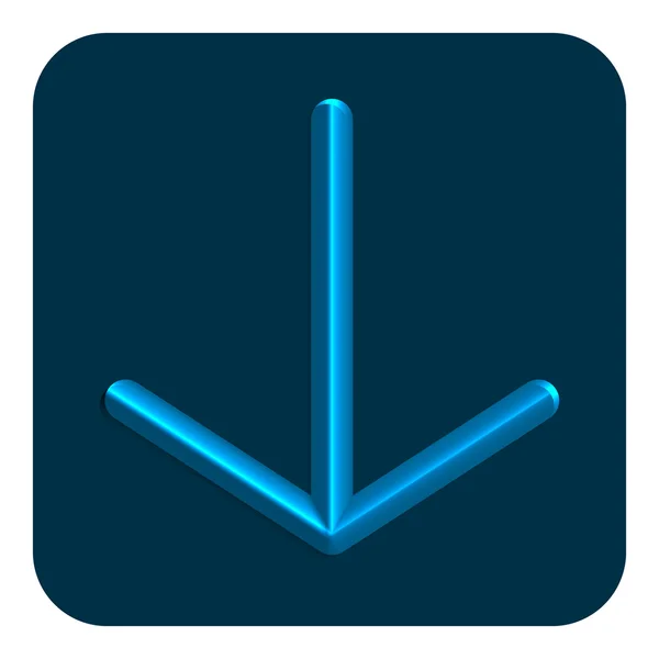 3D-lijn Neon Web Icon — Stockvector
