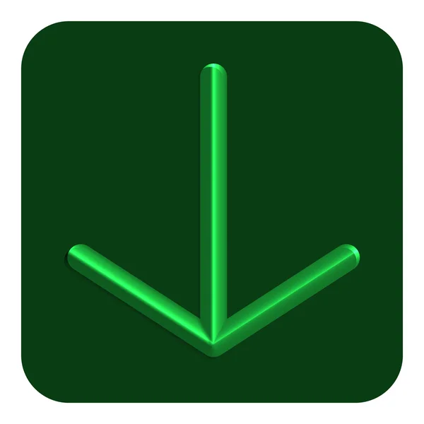 3d linha neon web ícone — Vetor de Stock