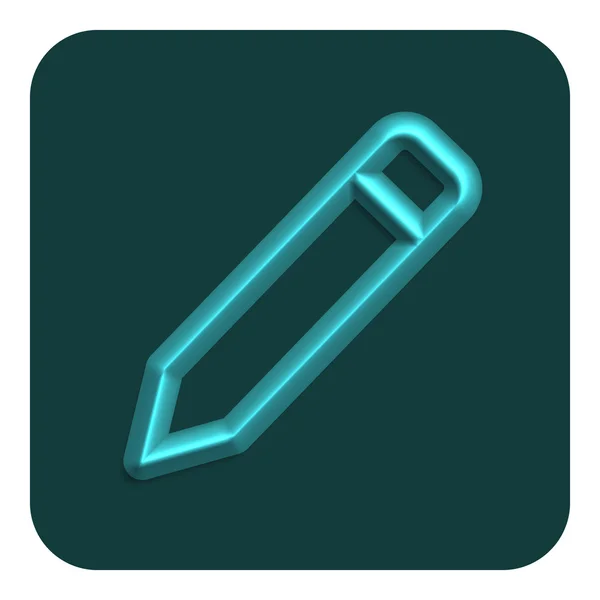 Lijn Neon Web Icon — Stockvector