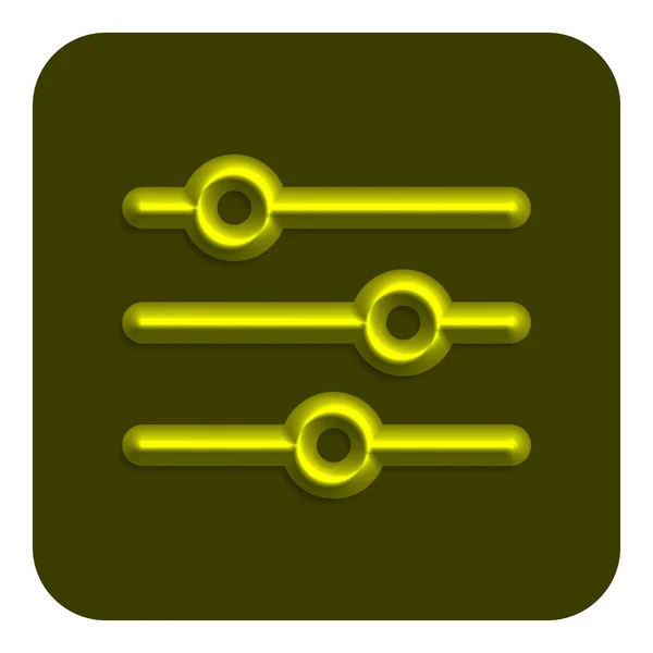 Linje Neon Web Icon — Stock vektor