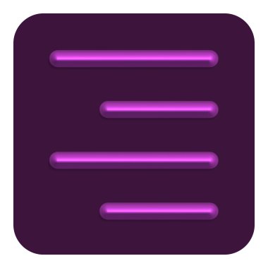 Satırı Neon Web simgesi